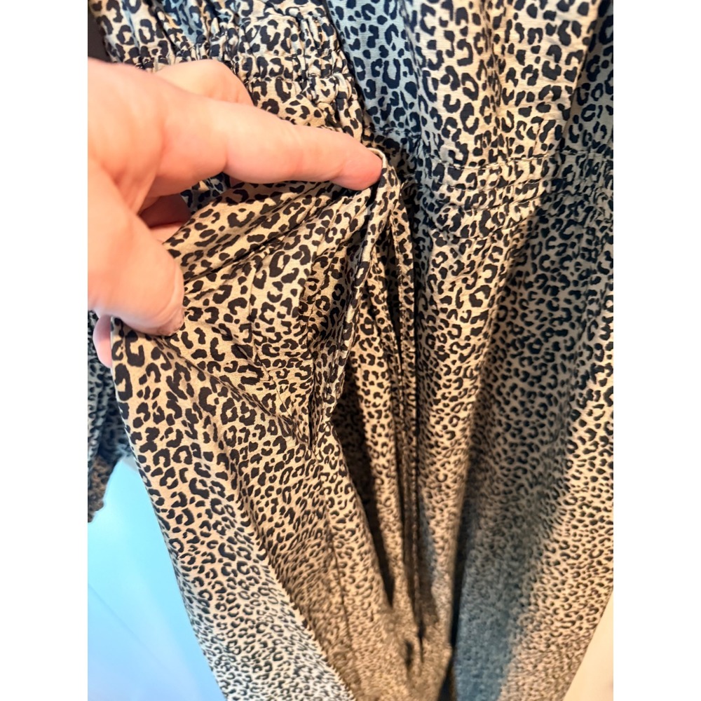 NWOT A new day Tan Leopard Print Maxi Dress - Picture 6 of 9